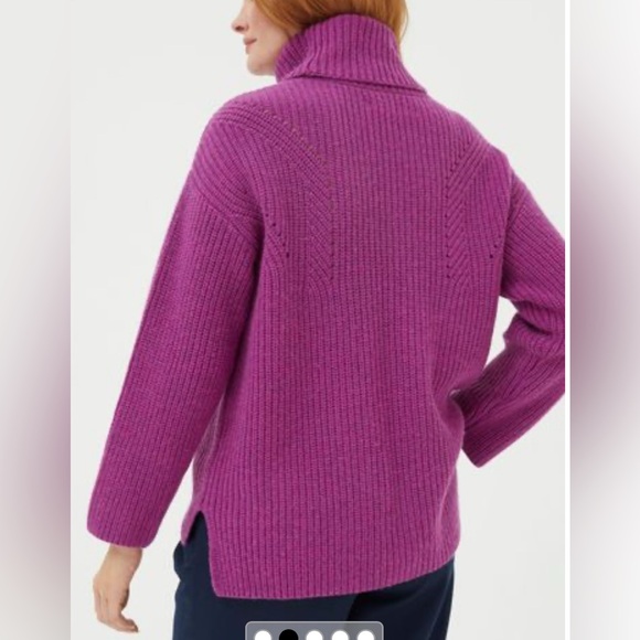 NWT - Fat Face Women’s Wool Blended Ribbed Knit Turtleneck Sweater - US 6/M - Picture 4 of 15